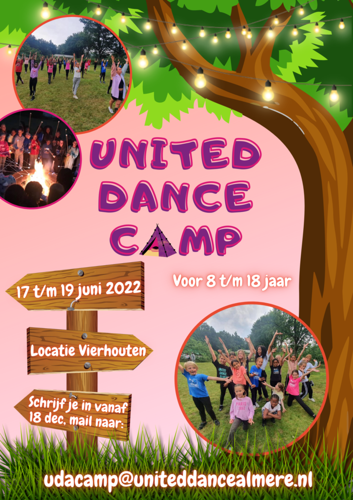 Start inschrijving United Dance Camp & United Dance Day 2022