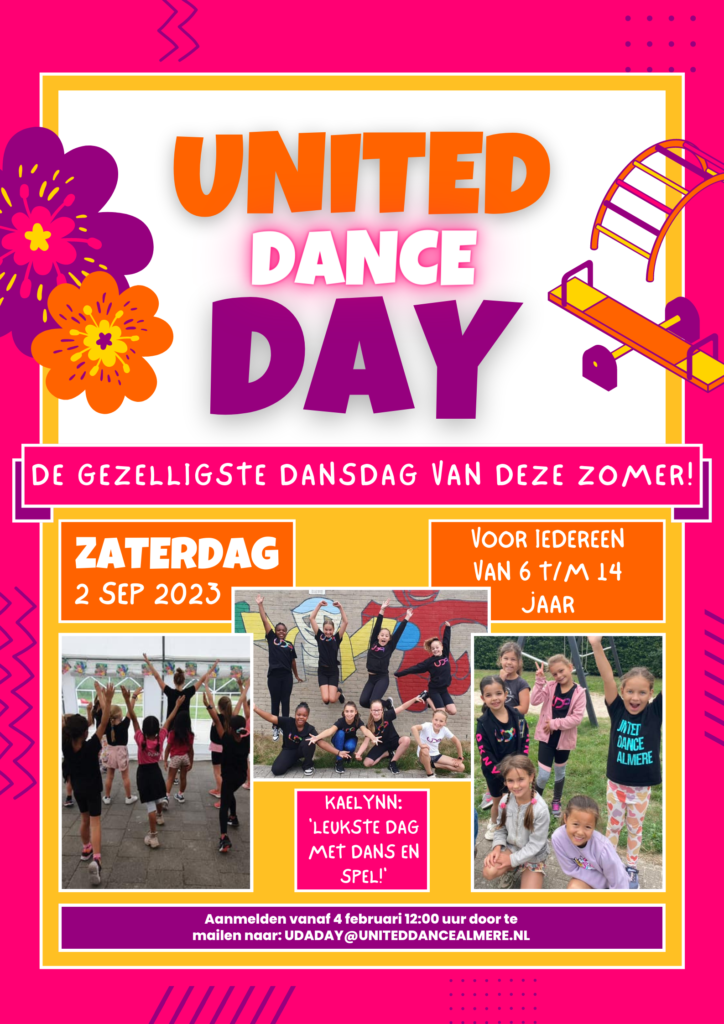 Start inschrijving United Dance Camp & United Dance Day
